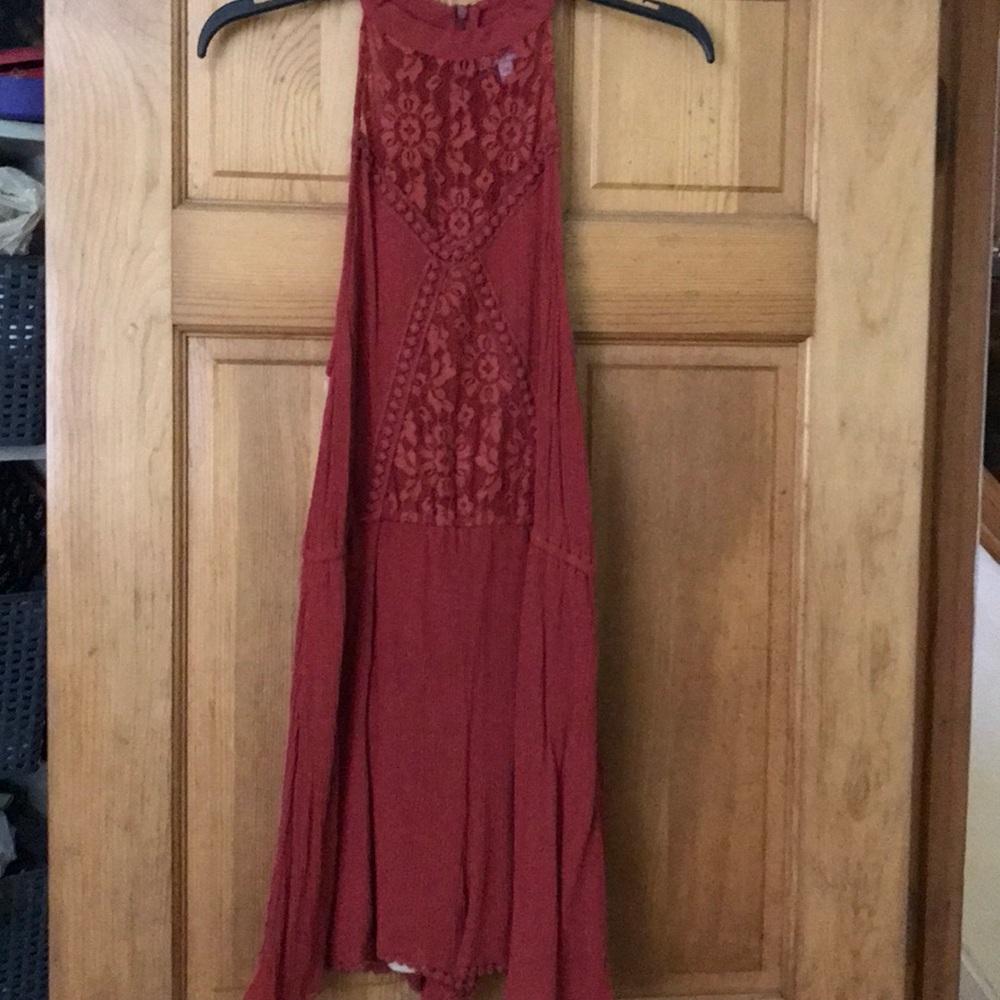 Burnt orange romper